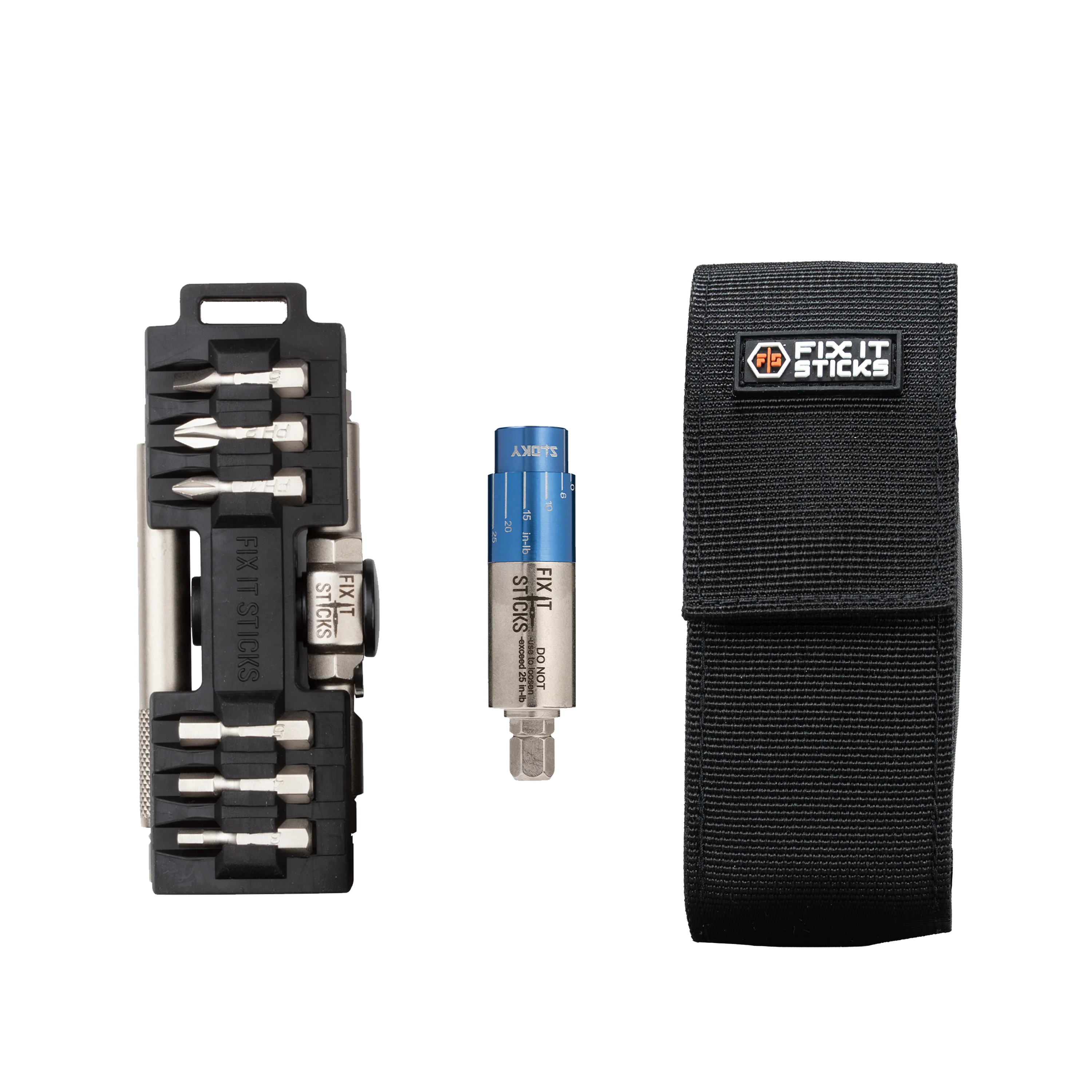 Compact Ratcheting Multi-Tool w/ Mini All-In-One Torque Driver and Belt Pouch