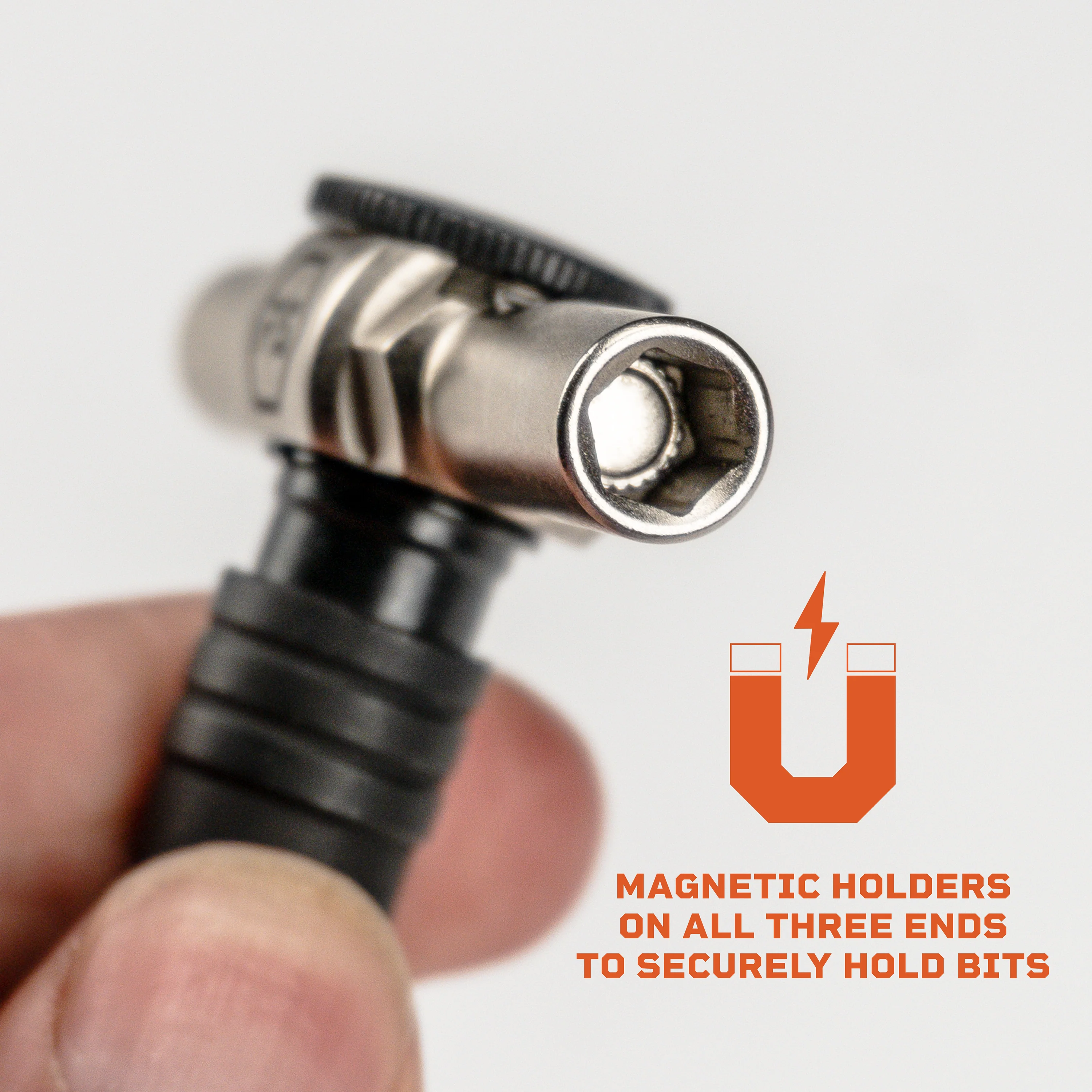 Ratcheting T-Way Wrench with Locking Hex Drive - Image 5